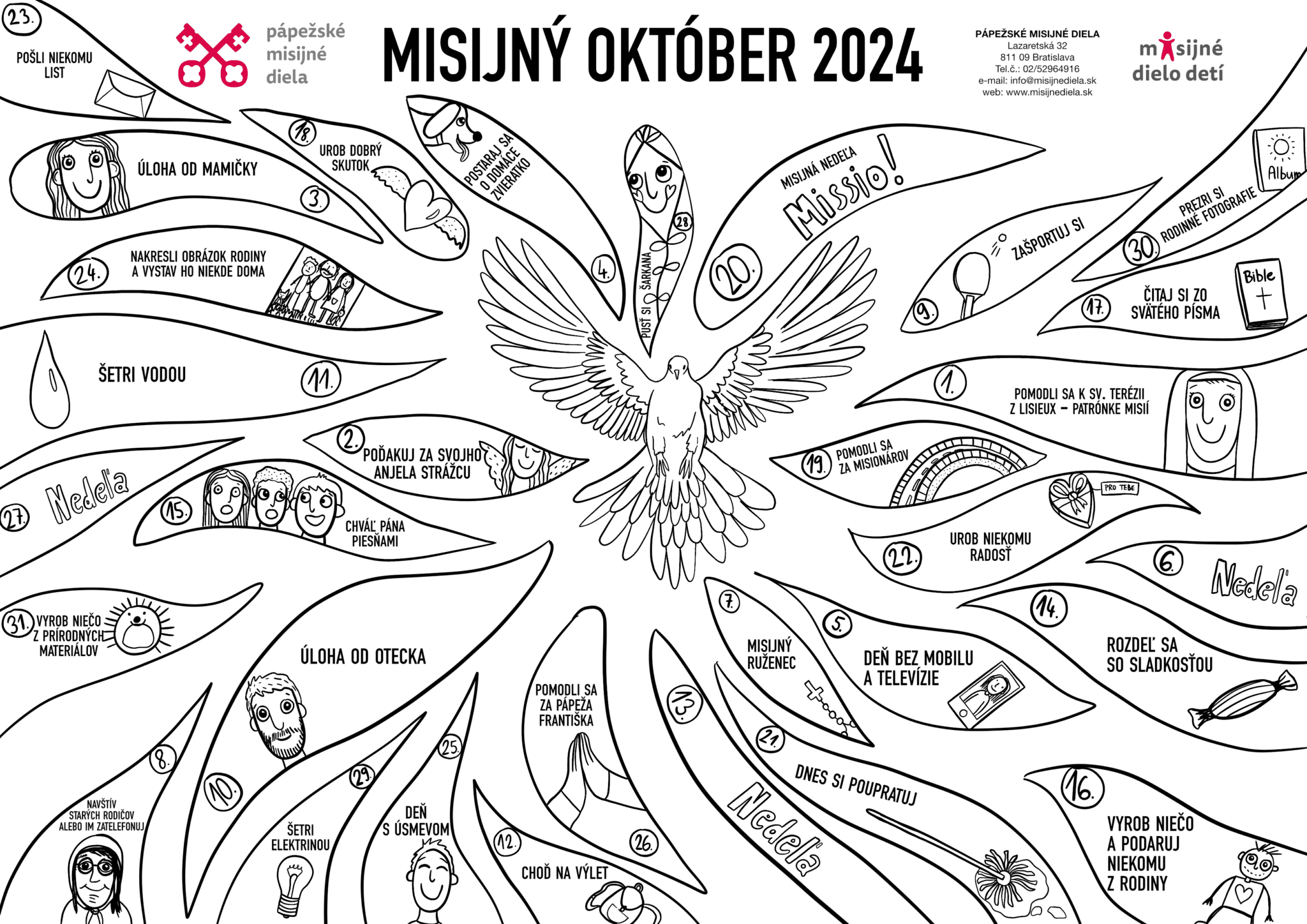 Kalendár Misijný október 2024 | Misijné diela